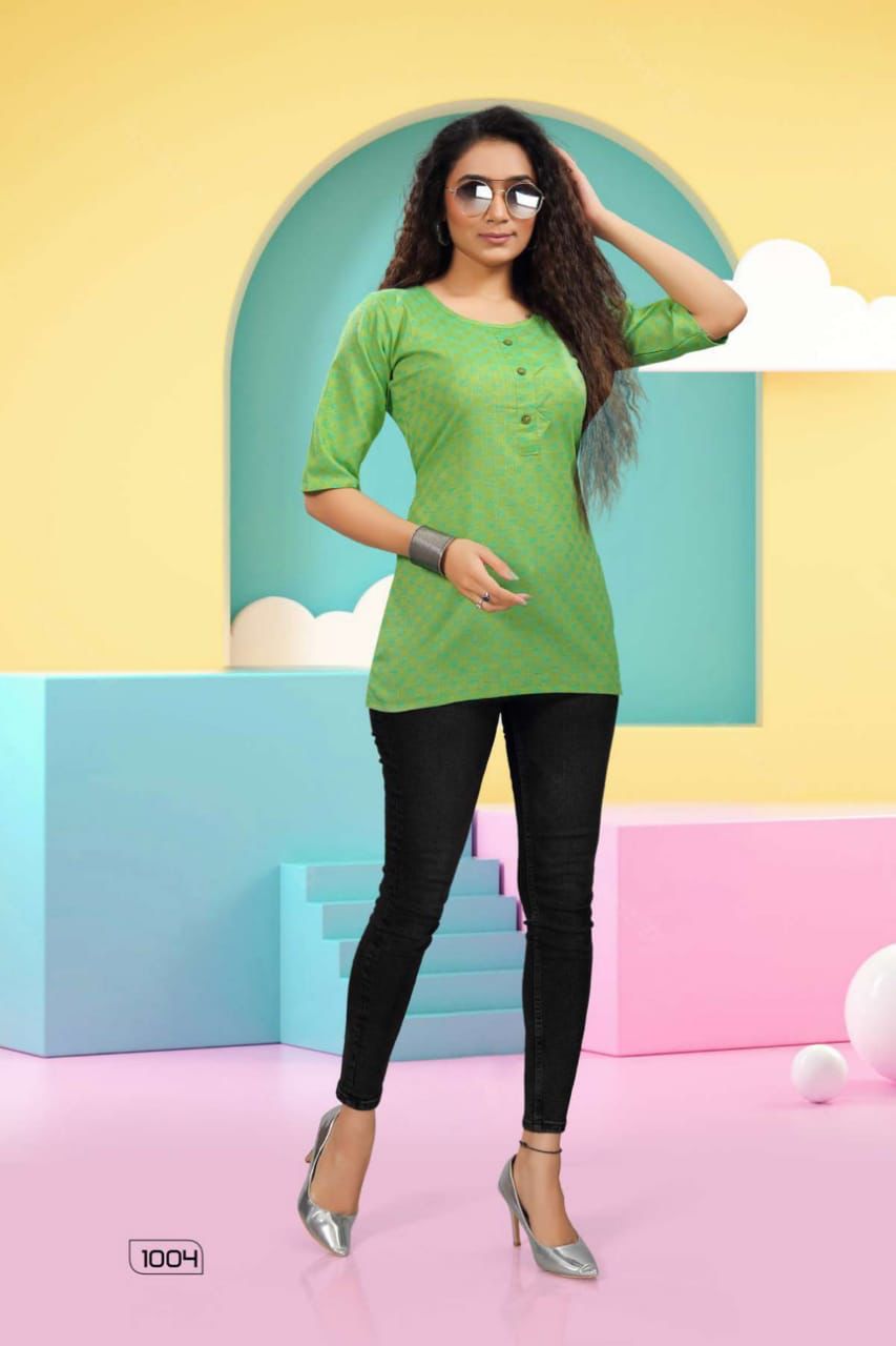 Hickup 1001 New Regular Wear Heavy Cotton Designer Ladies Top Collection